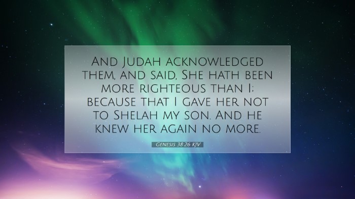 Picture 07 - Genesis 38:26 KJV Desktop Wallpaper - And Judah acknowledged them, and said, She hath - Desktop Bible Verse Wallpaper