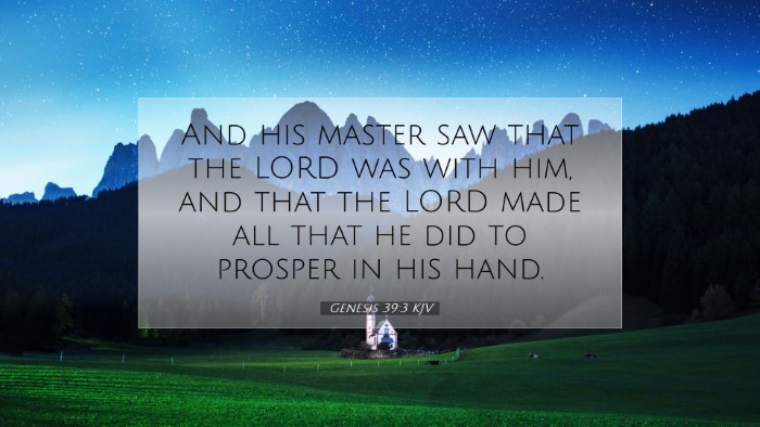 Picture 07 - Genesis 39:3 KJV Desktop Wallpaper - And his master saw that the LORD was with him, - Desktop Bible Verse Wallpaper