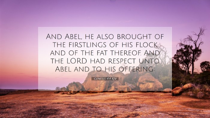 Picture 07 - Genesis 4:4 KJV Desktop Wallpaper - And Abel, he also brought of the firstlings of - Desktop Bible Verse Wallpaper