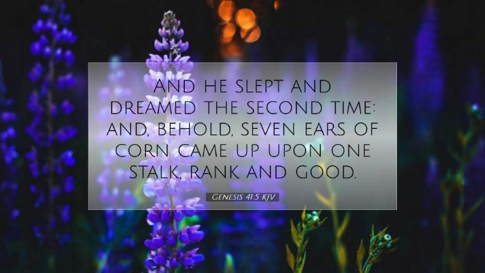 Picture 07 - Genesis 41:5 KJV Desktop Wallpaper - And he slept and dreamed the second time: and, - Desktop Bible Verse Wallpaper