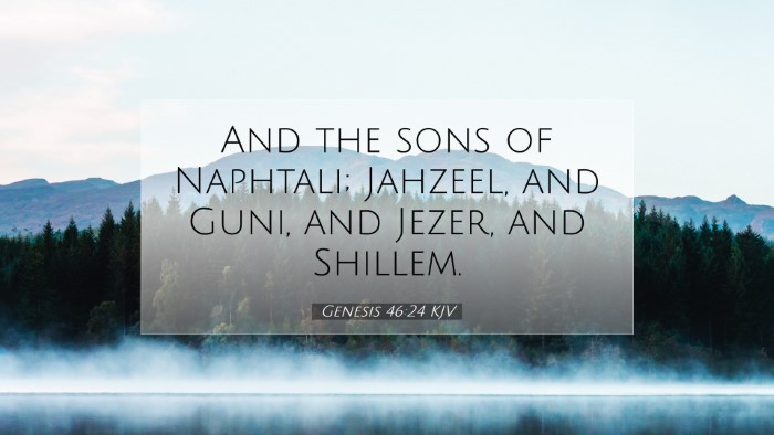 Picture 07 - Genesis 46:24 KJV Desktop Wallpaper - And the sons of Naphtali; Jahzeel, and Guni, and - Desktop Bible Verse Wallpaper