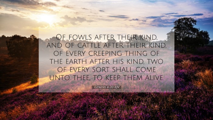 Picture 07 - Genesis 6:20 KJV Desktop Wallpaper - Of fowls after their kind, and of cattle after - Desktop Bible Verse Wallpaper