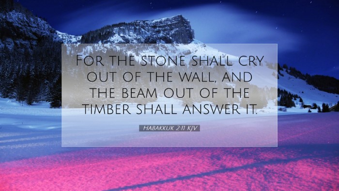 Picture 07 - Habakkuk 2:11 KJV Desktop Wallpaper - For the stone shall cry out of the wall, and the - Desktop Bible Verse Wallpaper