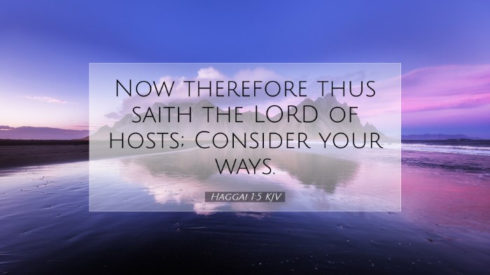 Picture 07 - Haggai 1:5 KJV Desktop Wallpaper - Now therefore thus saith the LORD of hosts; - Desktop Bible Verse Wallpaper