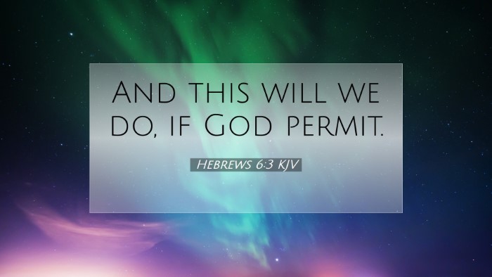 Picture 07 - Hebrews 6:3 KJV Desktop Wallpaper - And this will we do, if God - Desktop Bible Verse Wallpaper