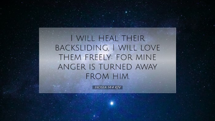 Picture 07 - Hosea 14:4 KJV Desktop Wallpaper - I will heal their backsliding, I will love them - Desktop Bible Verse Wallpaper