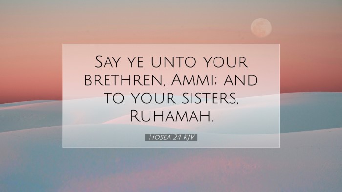 Picture 07 - Hosea 2:1 KJV Desktop Wallpaper - Say ye unto your brethren, Ammi; and to your - Desktop Bible Verse Wallpaper