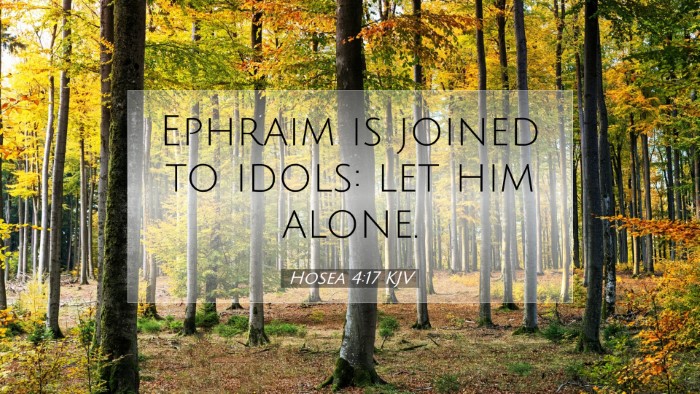 Picture 07 - Hosea 4:17 KJV Desktop Wallpaper - Ephraim is joined to idols: let him - Desktop Bible Verse Wallpaper