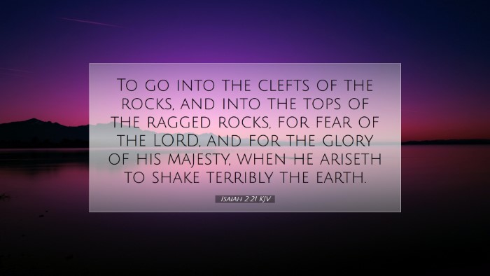 Picture 07 - Isaiah 2:21 KJV Desktop Wallpaper - To go into the clefts of the rocks, and into the - Desktop Bible Verse Wallpaper