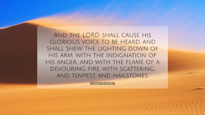 Picture 07 - Isaiah 30:30 KJV Desktop Wallpaper - And the LORD shall cause his glorious voice to be - Desktop Bible Verse Wallpaper
