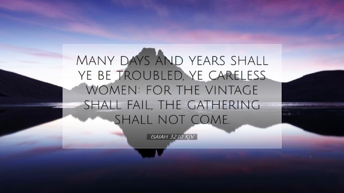 Picture 07 - Isaiah 32:10 KJV Desktop Wallpaper - Many days and years shall ye be troubled, ye - Desktop Bible Verse Wallpaper