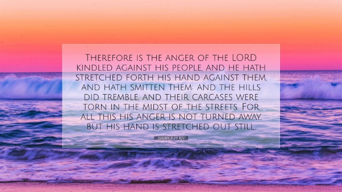 Picture 07 - Isaiah 5:25 KJV Desktop Wallpaper - Therefore is the anger of the LORD kindled - Desktop Bible Verse Wallpaper