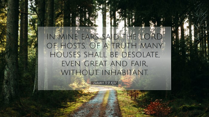 Picture 07 - Isaiah 5:9 KJV Desktop Wallpaper - In mine ears said the LORD of hosts, Of a truth - Desktop Bible Verse Wallpaper