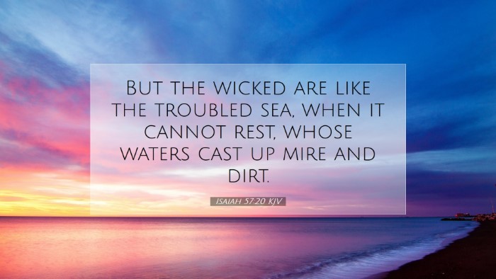 Picture 07 - Isaiah 57:20 KJV Desktop Wallpaper - But the wicked are like the troubled sea, when it - Desktop Bible Verse Wallpaper