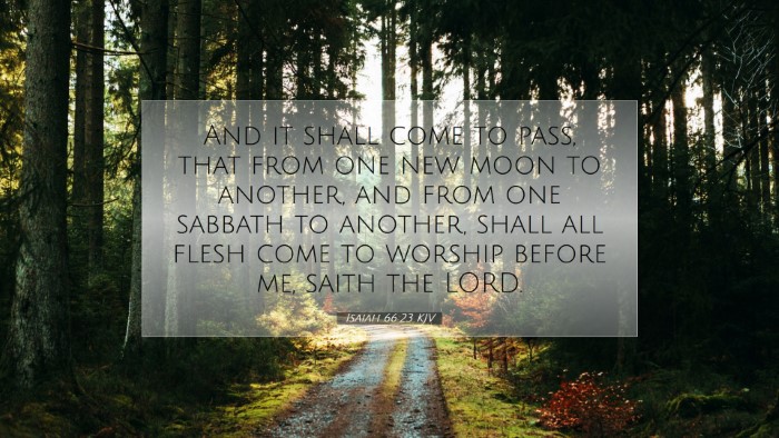 Picture 07 - Isaiah 66:23 KJV Desktop Wallpaper - And it shall come to pass, that from one new moon - Desktop Bible Verse Wallpaper