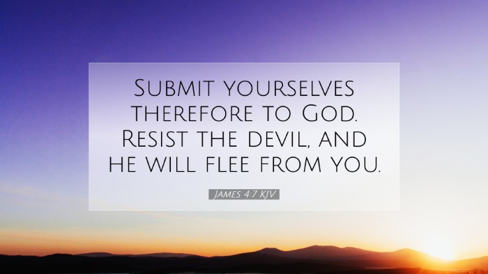 Picture 07 - James 4:7 KJV Desktop Wallpaper - Submit yourselves therefore to God. Resist the - Desktop Bible Verse Wallpaper