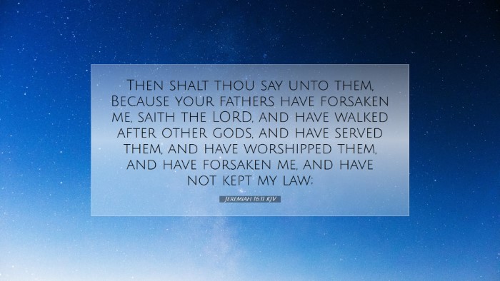 Picture 07 - Jeremiah 16:11 KJV Desktop Wallpaper - Then shalt thou say unto them, Because your - Desktop Bible Verse Wallpaper