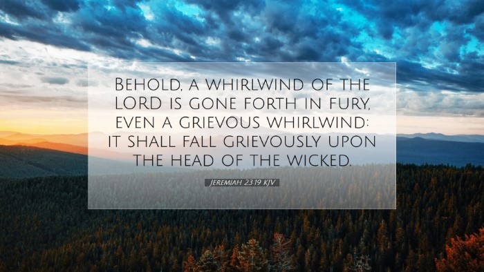 Picture 07 - Jeremiah 23:19 KJV Desktop Wallpaper - Behold, a whirlwind of the LORD is gone forth in - Desktop Bible Verse Wallpaper