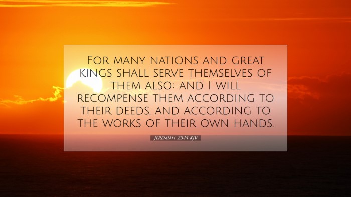 Picture 07 - Jeremiah 25:14 KJV Desktop Wallpaper - For many nations and great kings shall serve - Desktop Bible Verse Wallpaper