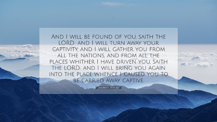 Picture 07 - Jeremiah 29:14 KJV Desktop Wallpaper - And I will be found of you, saith the LORD: and I - Desktop Bible Verse Wallpaper