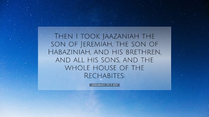 Picture 07 - Jeremiah 35:3 KJV Desktop Wallpaper - Then I took Jaazaniah the son of Jeremiah, the - Desktop Bible Verse Wallpaper