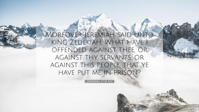 Picture 07 - Jeremiah 37:18 KJV Desktop Wallpaper - Moreover Jeremiah said unto king Zedekiah, What - Desktop Bible Verse Wallpaper