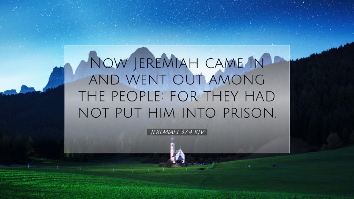 Picture 07 - Jeremiah 37:4 KJV Desktop Wallpaper - Now Jeremiah came in and went out among the - Desktop Bible Verse Wallpaper