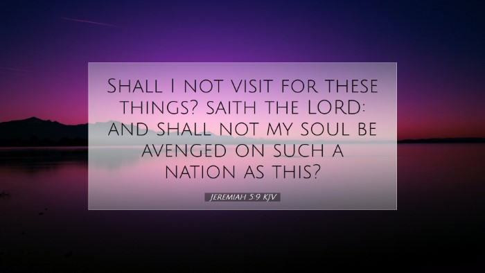 Picture 07 - Jeremiah 5:9 KJV Desktop Wallpaper - Shall I not visit for these things? saith the - Desktop Bible Verse Wallpaper
