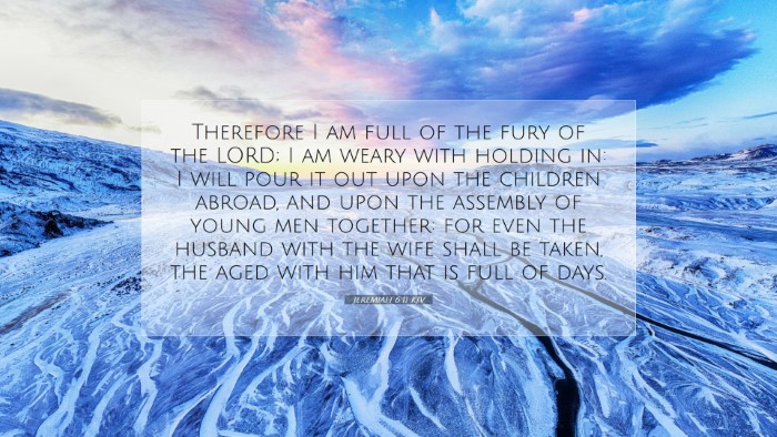 Picture 07 - Jeremiah 6:11 KJV Desktop Wallpaper - Therefore I am full of the fury of the LORD; I am - Desktop Bible Verse Wallpaper