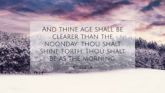 Picture 07 - Job 11:17 KJV Desktop Wallpaper - And thine age shall be clearer than the noonday: - Desktop Bible Verse Wallpaper
