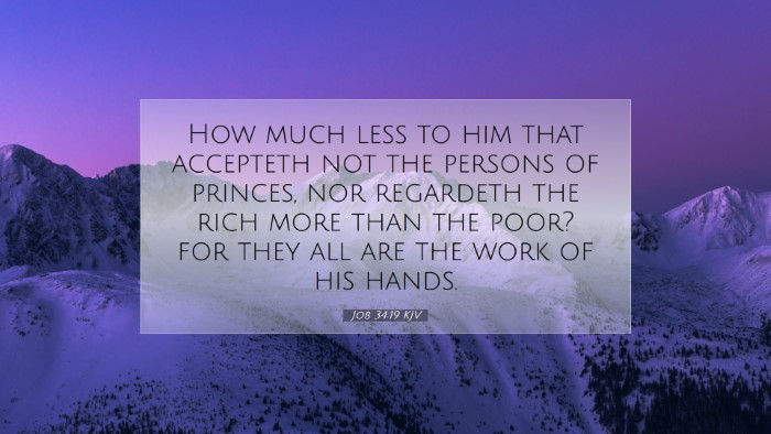 Picture 07 - Job 34:19 KJV Desktop Wallpaper - How much less to him that accepteth not the - Desktop Bible Verse Wallpaper