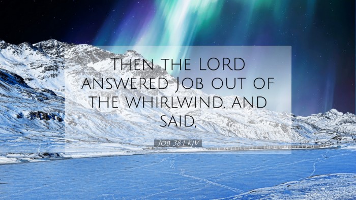 Picture 07 - Job 38:1 KJV Desktop Wallpaper - Then the LORD answered Job out of the whirlwind, - Desktop Bible Verse Wallpaper