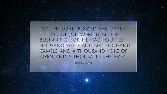 Picture 07 - Job 42:12 KJV Desktop Wallpaper - So the LORD blessed the latter end of Job more - Desktop Bible Verse Wallpaper