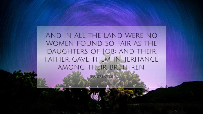 Picture 07 - Job 42:15 KJV Desktop Wallpaper - And in all the land were no women found so fair - Desktop Bible Verse Wallpaper
