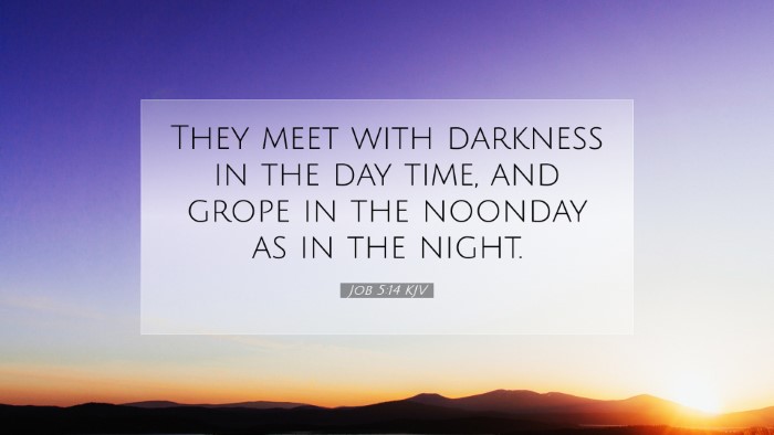 Picture 07 - Job 5:14 KJV Desktop Wallpaper - They meet with darkness in the day time, and - Desktop Bible Verse Wallpaper