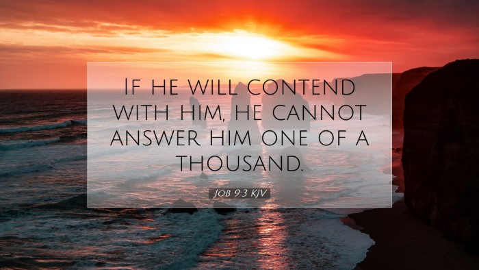 Picture 07 - Job 9:3 KJV Desktop Wallpaper - If he will contend with him, he cannot answer him - Desktop Bible Verse Wallpaper