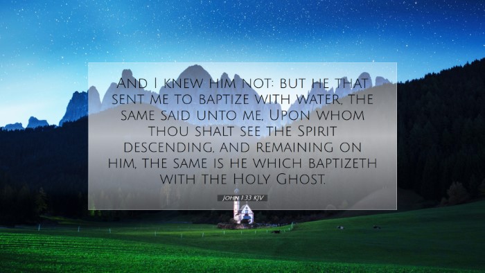 Picture 07 - John 1:33 KJV Desktop Wallpaper - And I knew him not: but he that sent me to - Desktop Bible Verse Wallpaper
