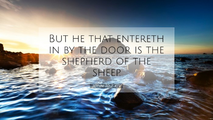 Picture 07 - John 10:2 KJV Desktop Wallpaper - But he that entereth in by the door is the - Desktop Bible Verse Wallpaper