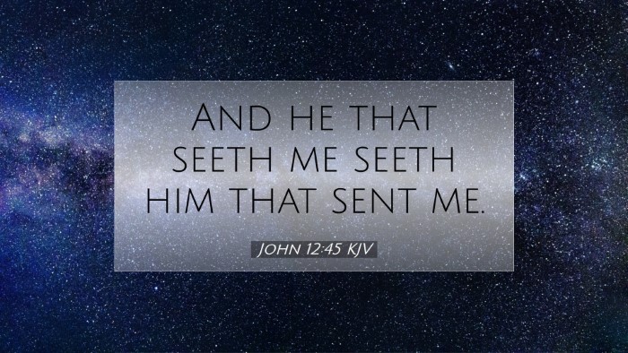 Picture 07 - John 12:45 KJV Desktop Wallpaper - And he that seeth me seeth him that sent - Desktop Bible Verse Wallpaper