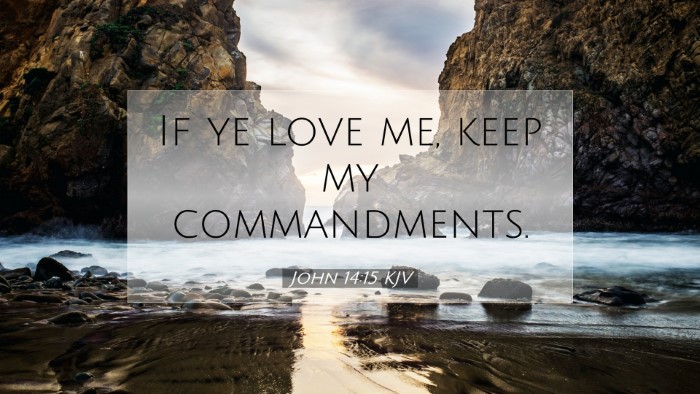 Picture 07 - John 14:15 KJV Desktop Wallpaper - If ye love me, keep my - Desktop Bible Verse Wallpaper