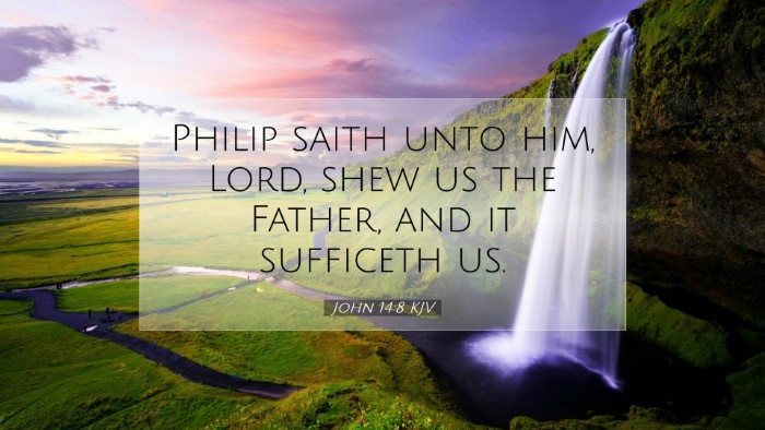 Picture 07 - John 14:8 KJV Desktop Wallpaper - Philip saith unto him, Lord, shew us the Father, - Desktop Bible Verse Wallpaper