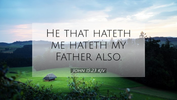 Picture 07 - John 15:23 KJV Desktop Wallpaper - He that hateth me hateth my Father - Desktop Bible Verse Wallpaper