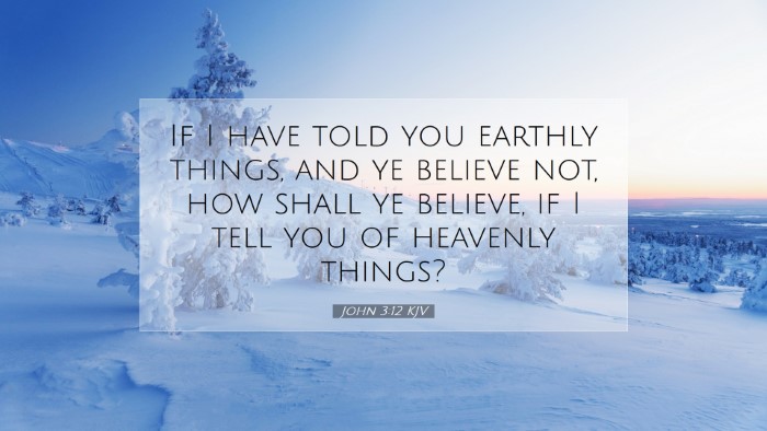 Picture 07 - John 3:12 KJV Desktop Wallpaper - If I have told you earthly things, and ye believe - Desktop Bible Verse Wallpaper