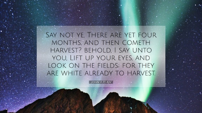 Picture 07 - John 4:35 KJV Desktop Wallpaper - Say not ye, There are yet four months, and then - Desktop Bible Verse Wallpaper