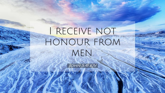 Picture 07 - John 5:41 KJV Desktop Wallpaper - I receive not honour from - Desktop Bible Verse Wallpaper