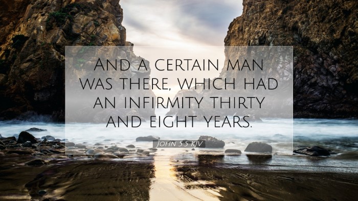 Picture 07 - John 5:5 KJV Desktop Wallpaper - And a certain man was there, which had an - Desktop Bible Verse Wallpaper