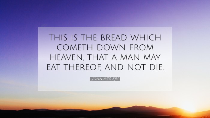 Picture 07 - John 6:50 KJV Desktop Wallpaper - This is the bread which cometh down from heaven, - Desktop Bible Verse Wallpaper