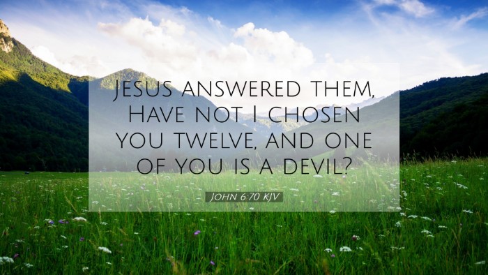 Picture 07 - John 6:70 KJV Desktop Wallpaper - Jesus answered them, Have not I chosen you - Desktop Bible Verse Wallpaper