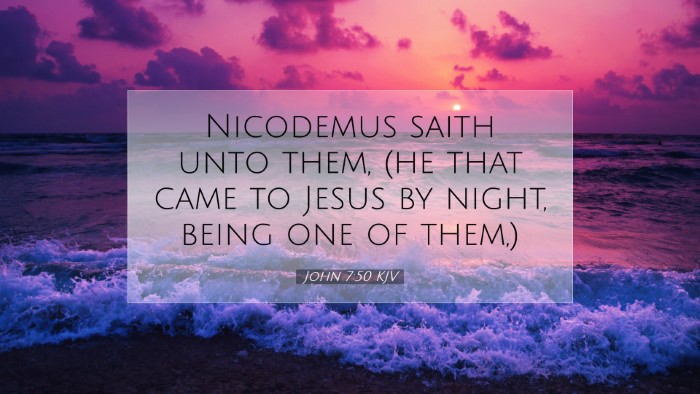 Picture 07 - John 7:50 KJV Desktop Wallpaper - Nicodemus saith unto them, (he that came to Jesus - Desktop Bible Verse Wallpaper