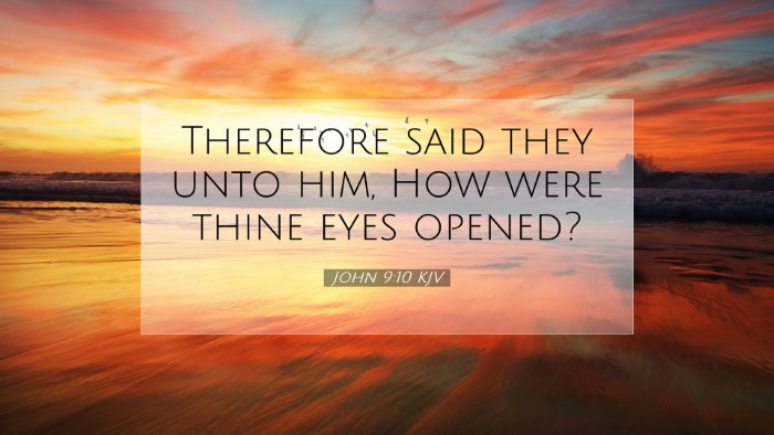 Picture 07 - John 9:10 KJV Desktop Wallpaper - Therefore said they unto him, How were thine eyes - Desktop Bible Verse Wallpaper
